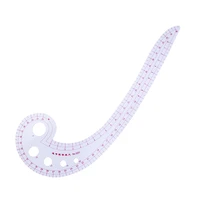 multifunctional sewing ruler comma shaped french curve plastic tailor drawing craft tool diy