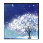 Алмазная живопись AB сделай сам, круглая Алмазная вышивка, вышивка крестиком, мозаика Стразы, домашний декор, дерево новых стилей