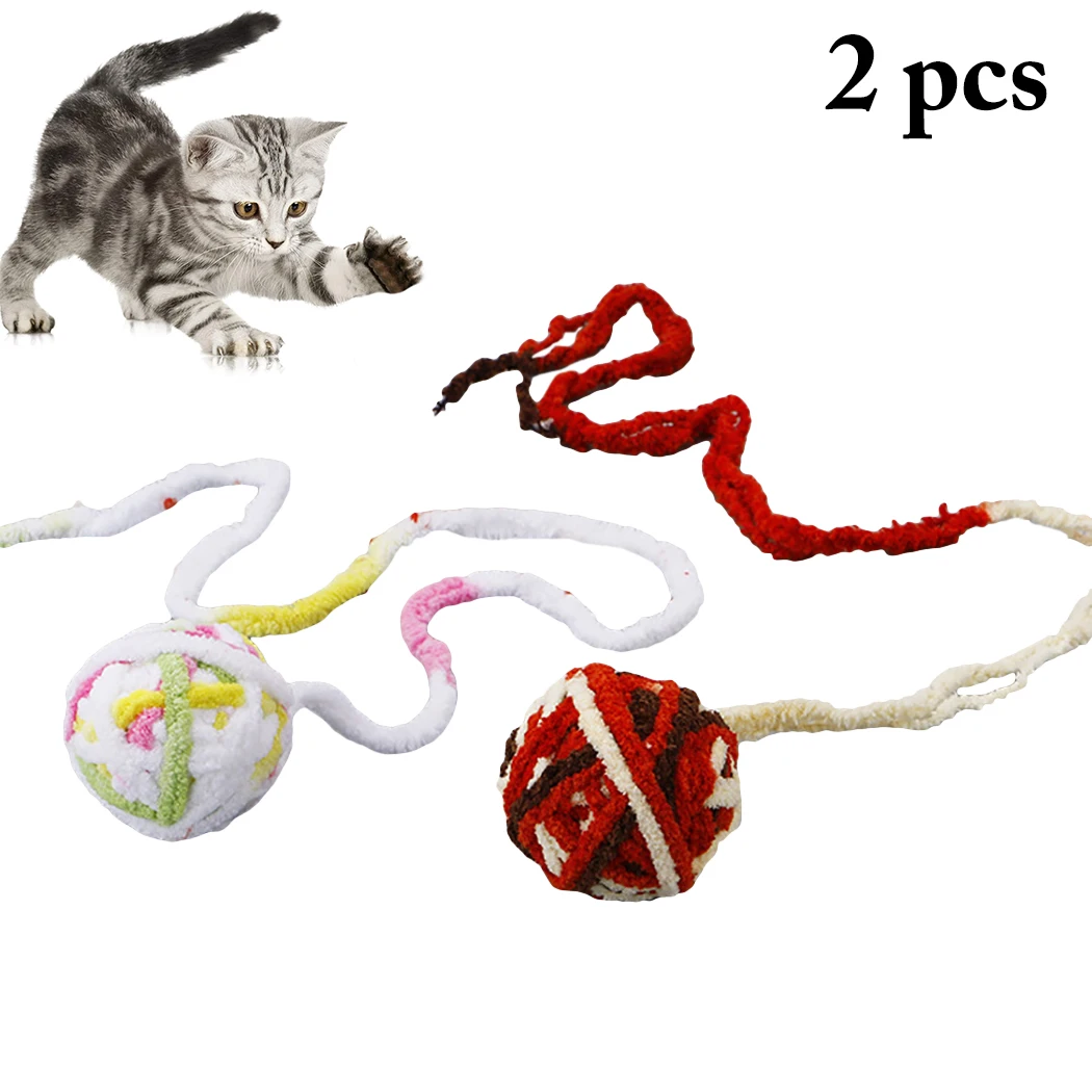 2 шт Кот веревка игрушка забавный Ассорти интерактивный креативный красочный