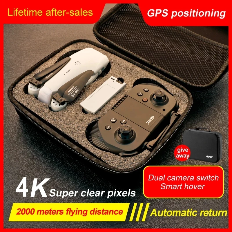 4DRC F10 5G 4K GPS componentes para drones RC 3,7 V 1600MAH bater&iacute;a de la h&eacute;lice USB F10 accesorios para drones RC F10 F-10 bater&iacute;a F10 cuchillas-1
