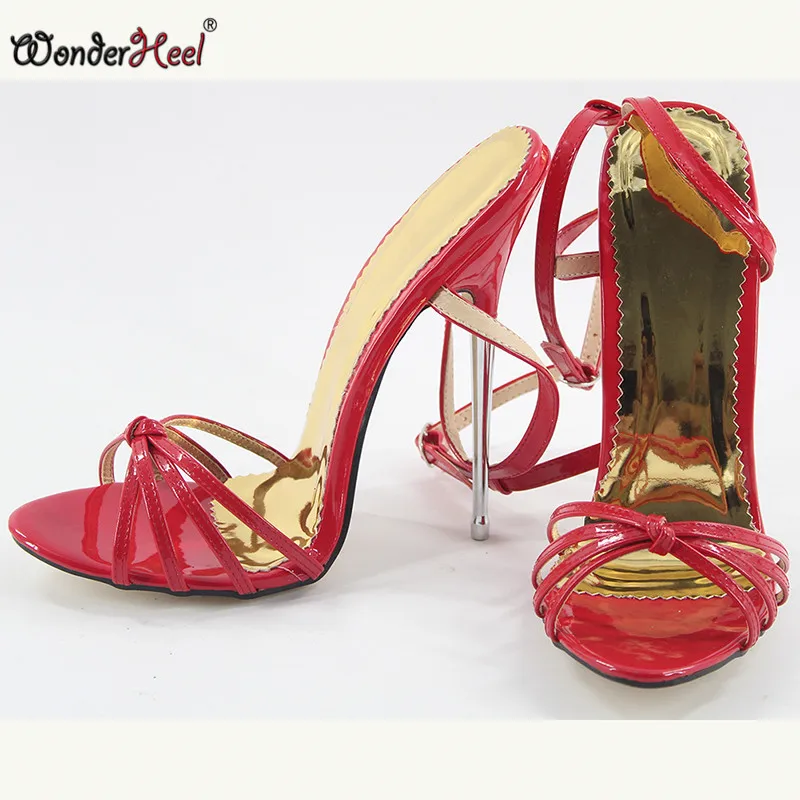 Женские туфли с ремешком на щиколотке Wonderheel очень высоком каблуке 16 см пикантные
