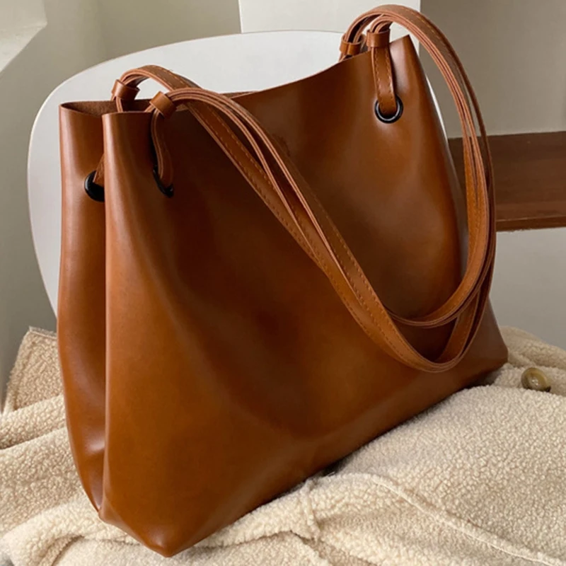 

Retro Large-Capacity Bag Female Fashion Wild Atmosphere One-Shoulder