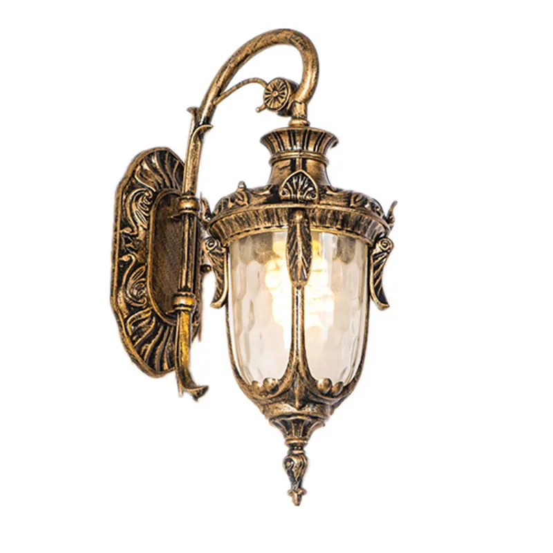 

European Style retro outdoor wall light balkon sconce lamp waterproof garden decoration outdoor vintage porch lamp Black Bronze