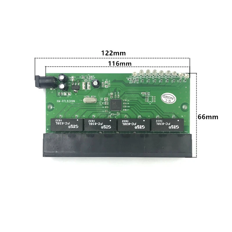 OEM Прямая поставка с завода миниатюрный Быстрый 10 / 100 Мбит/с 8-портовый Ethernet