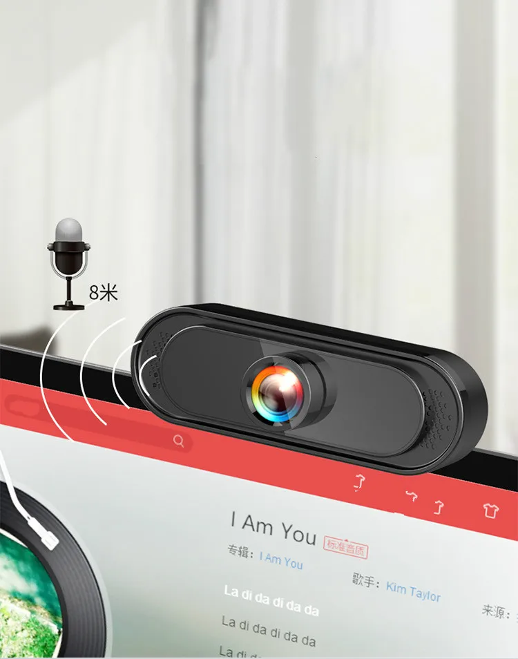 usb network computer camera free drive 1080p hd live camera video conference camera free global shipping