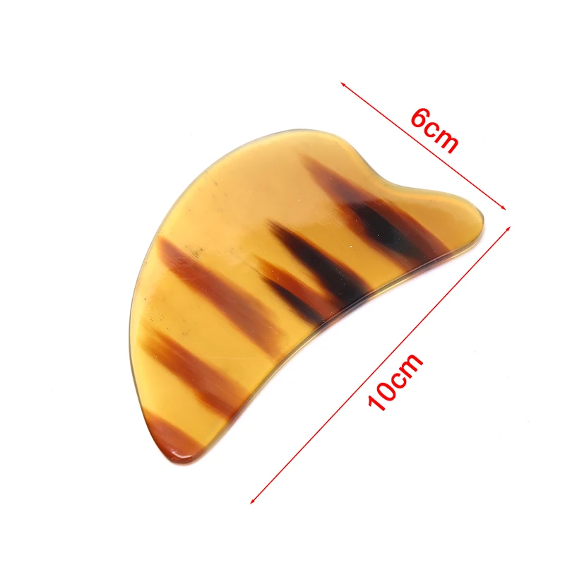 Натуральный рог быка гуаши гуашь со скребком массажер для лица подтяжка шеи