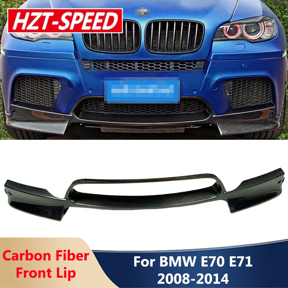 

E70 E71 AK Style Real Carbon Fiber Front Bumper Lip Chin Shovel For BMW X5M X6M E71 E70 2008-2014