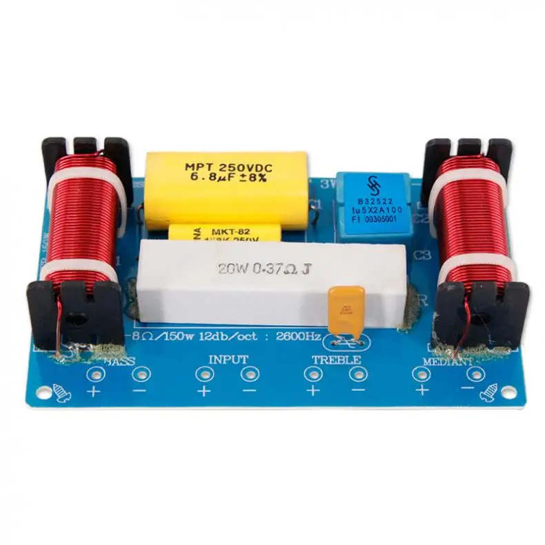 120 Вт динамик 3 полосный аудио Частотный разделитель громкий блока кроссовер
