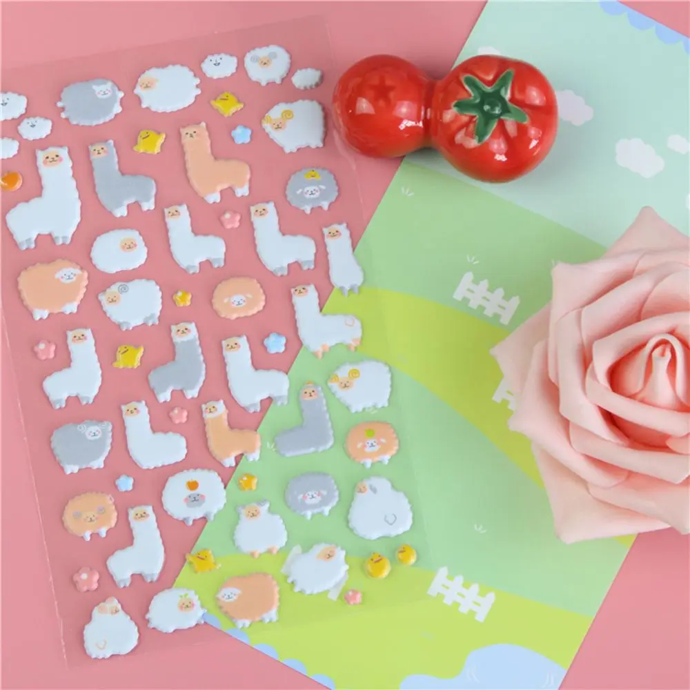 Новинка 2020 милые Мультяшные 3D наклейки с овечкой и альпакой детские для