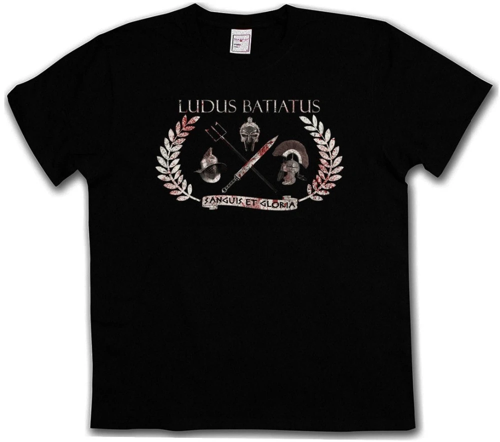 Летняя стильная футболка с изображением Спартак Лудуса Батиата сангвиса песка и