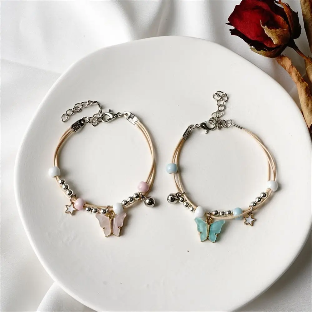 

Couple Adjustable Ceramic Friends Gifts Friends Bracelet Star Butterfly Bracelet Pendant