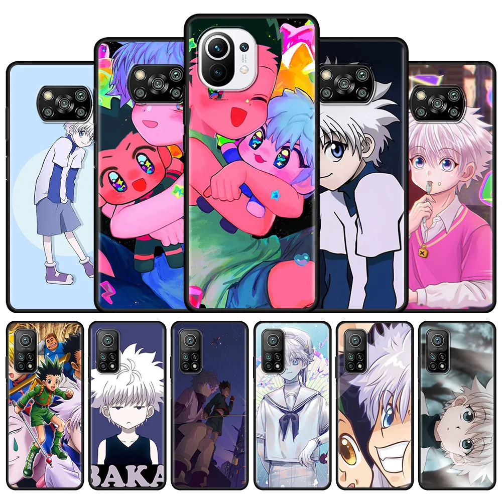 

Silicone Phone Case for Xiaomi Mi Poco X3 Pro M3 Pro 5G F3 Pocophone F1 Funda Capa Back Cover Hunter X Hunter Anime Glam