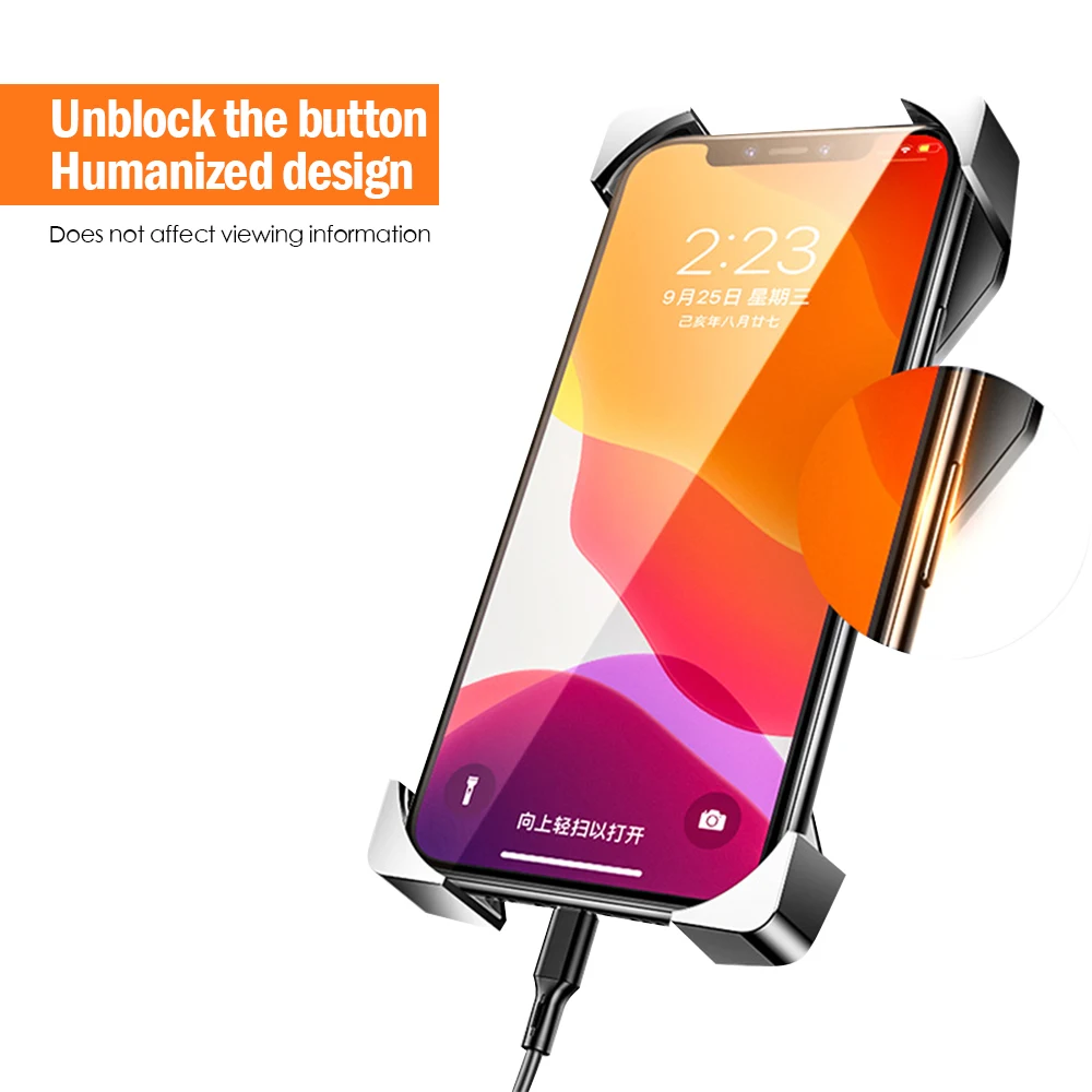 

Bicycle Phone Holder Mobile Support Telephone Velo Scooter Motorcycle Phone Mount GPS Holder Bike Handlebar Clip Bracket Stand