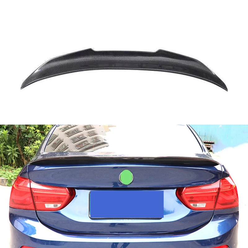 

Use For BMW 1 Series F52 Sedan Spoiler 2016--2020 Year Glossy Real Carbon Fiber Rear Wing PSM Style Sport Accessories Body Kit