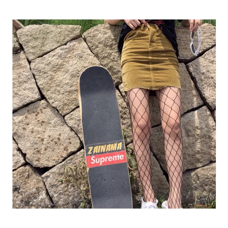 

Women's Long Hollow Out Sexy Pantyhose Black Women Tights Stocking Fishnet Stockings Club Party Hosiery Female Long Stockings