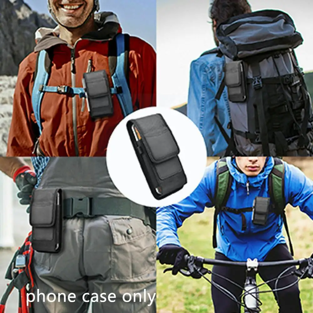 

Oxford-canvas Universal Phone Bag For Samsung Galaxy Flip 3 / Z Bag 3 Belt Waist Case Universal Fold Phone Clip P9I3