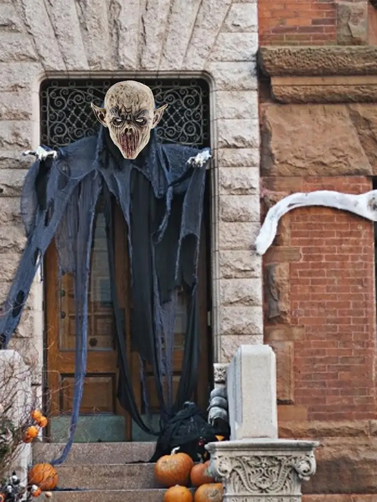 Накладка на лицо ужас Хэллоуин головной убор из латекса инопланетянина без рта