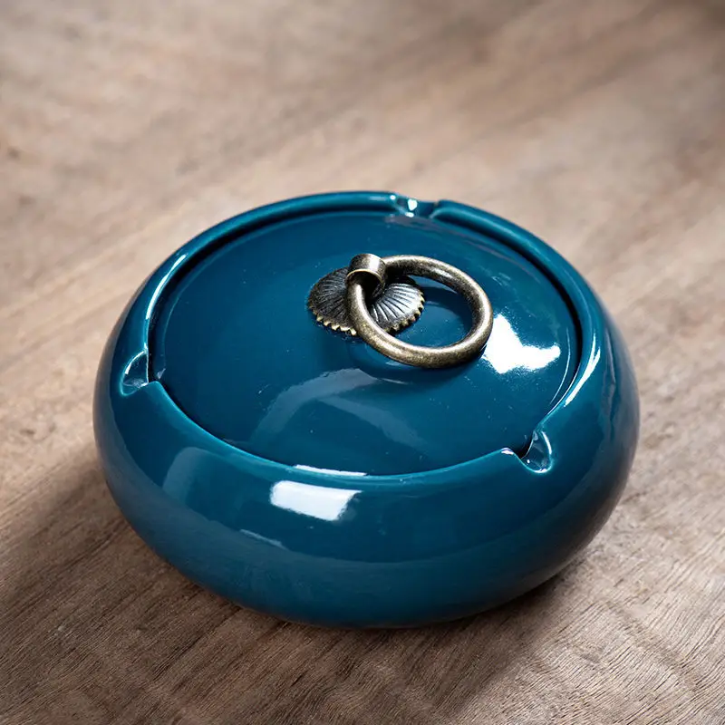 

Ashtrays Gift for Boyfriend Creative Ashtray Desk Home Accessories Ash Tray Ashtray with Lid Ceramic Ashtray Ashtray for Home