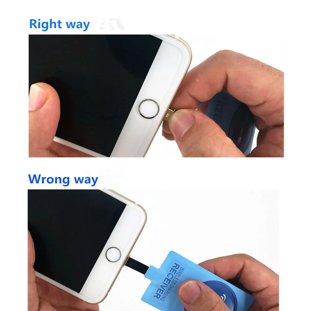 qi wireless charging receiver for iphone 7 6s plus 5s micro usb type c universal fast wireless charger for samsung huawei xiaomi free global shipping