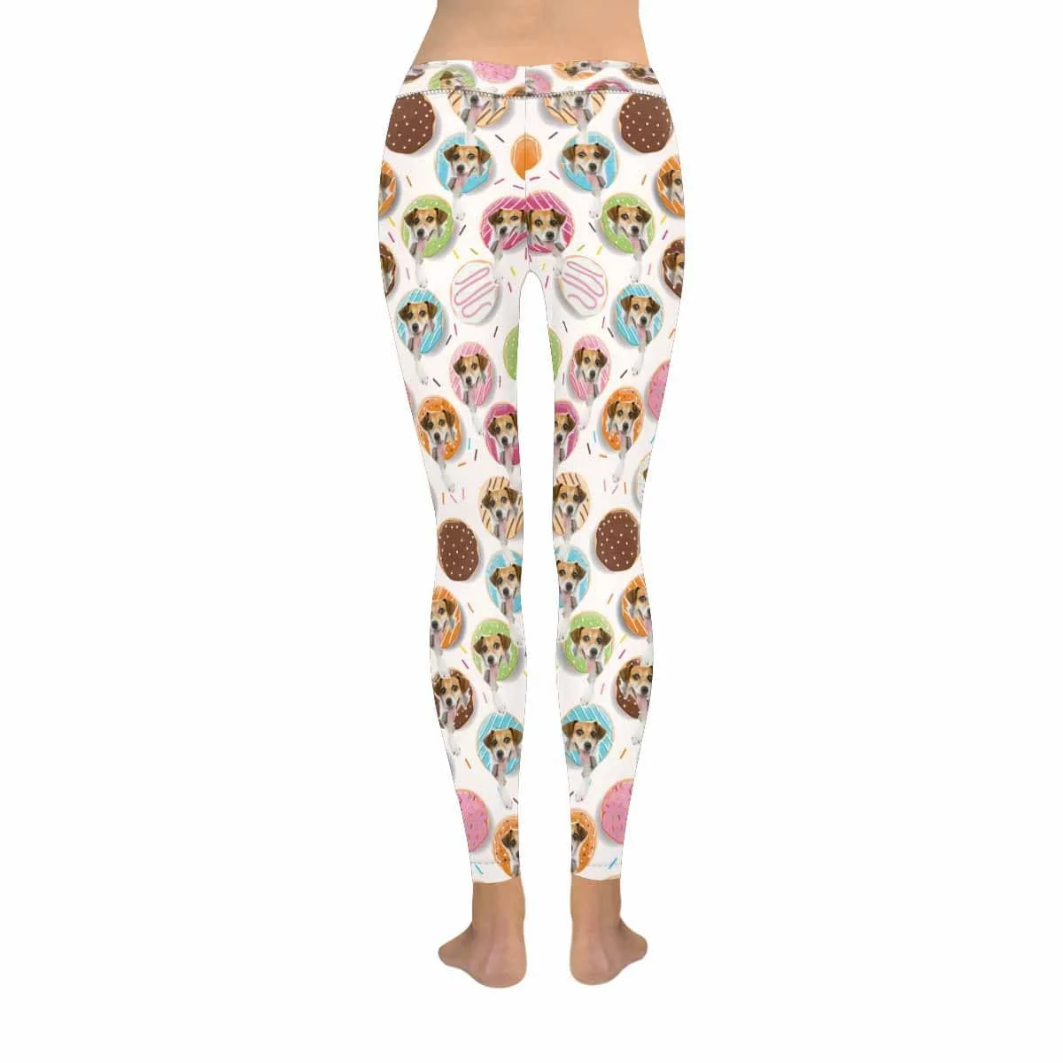 

Custom Donuts Dog Face Low Rise Leggings