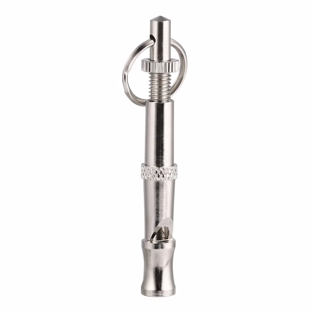 Регулируемый sonic ультра звук послушания свисток для обучения собак с брелок