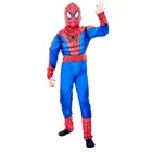Детский костюм Мстителей Человека-паука для мальчиков и девочек на ХэллоуинКарнавал Питер Паркер колготки Маска Косплей