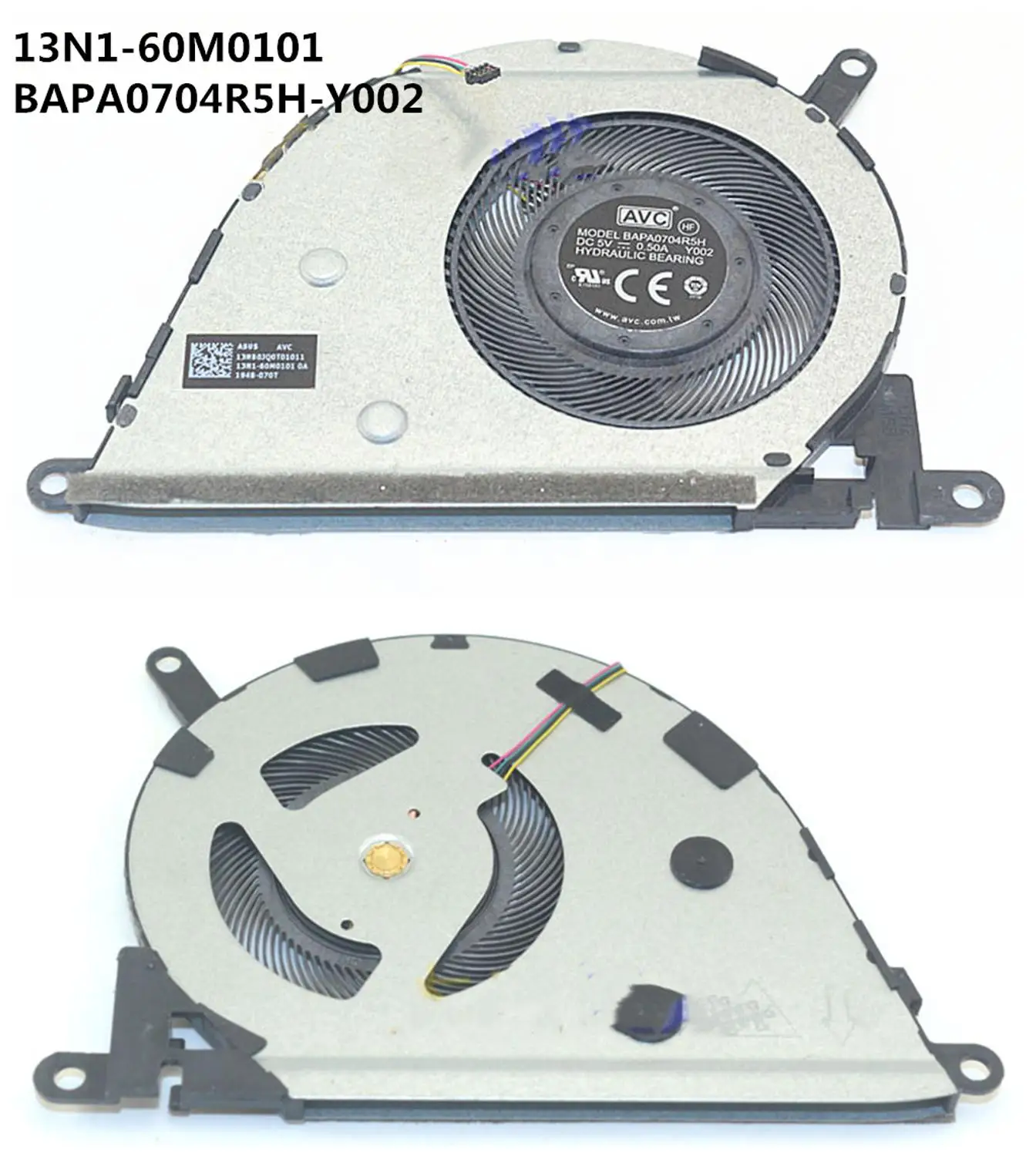 

New original Laptop/Notebook CPU Cooling Fan For Asus 13NB0JQ0T01011 13N1-60M0101 BAPA0704R5H-Y002