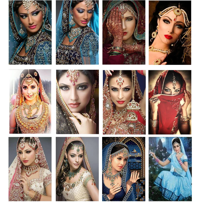 Алмазная 5d картина для индийских девушек вышивка крестиком алмазная сделай сам