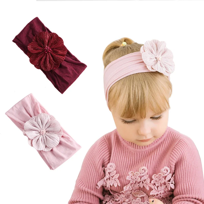Новорожденный 15 цветов хлопок цветок головная повязка для головной убор девочки