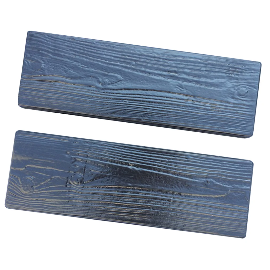 

2pcs Wooden Mould Stepping Stone Stepping Wood Grain Stone Forms