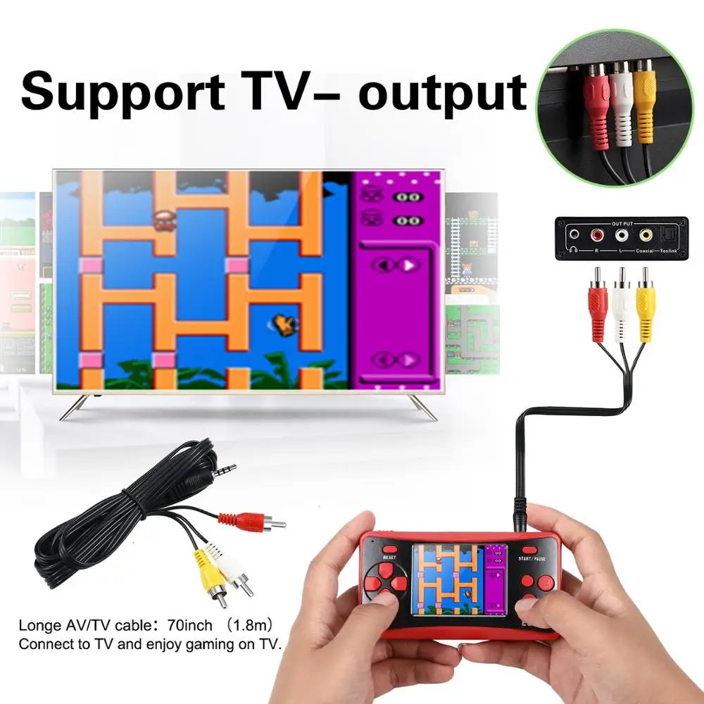 Портативная игровая консоль карманный плеер 200 встроенных игр портативный 2 5
