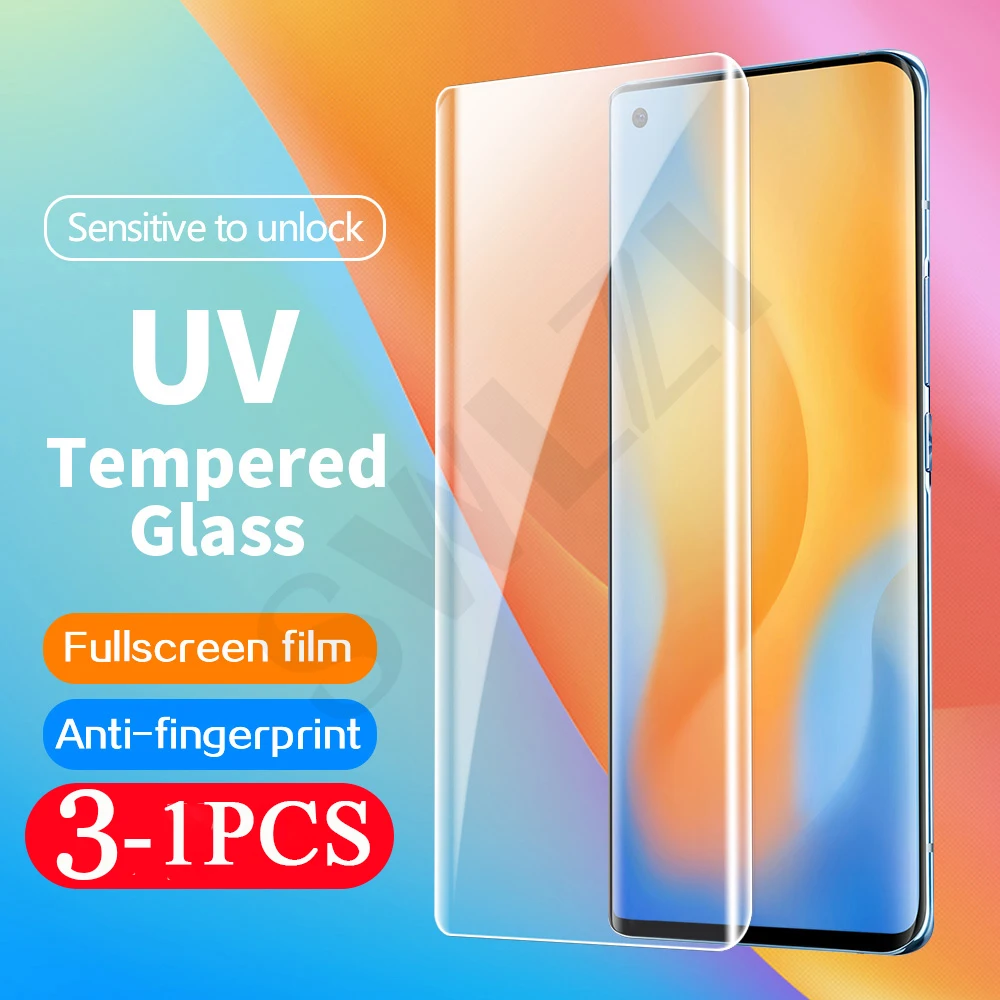 

Защитная пленка для экрана телефона vivo NEX 3 3S X60 X60T x50 iQOO 5 pro plus UV защитная пленка из закаленного стекла, 3-1 шт.