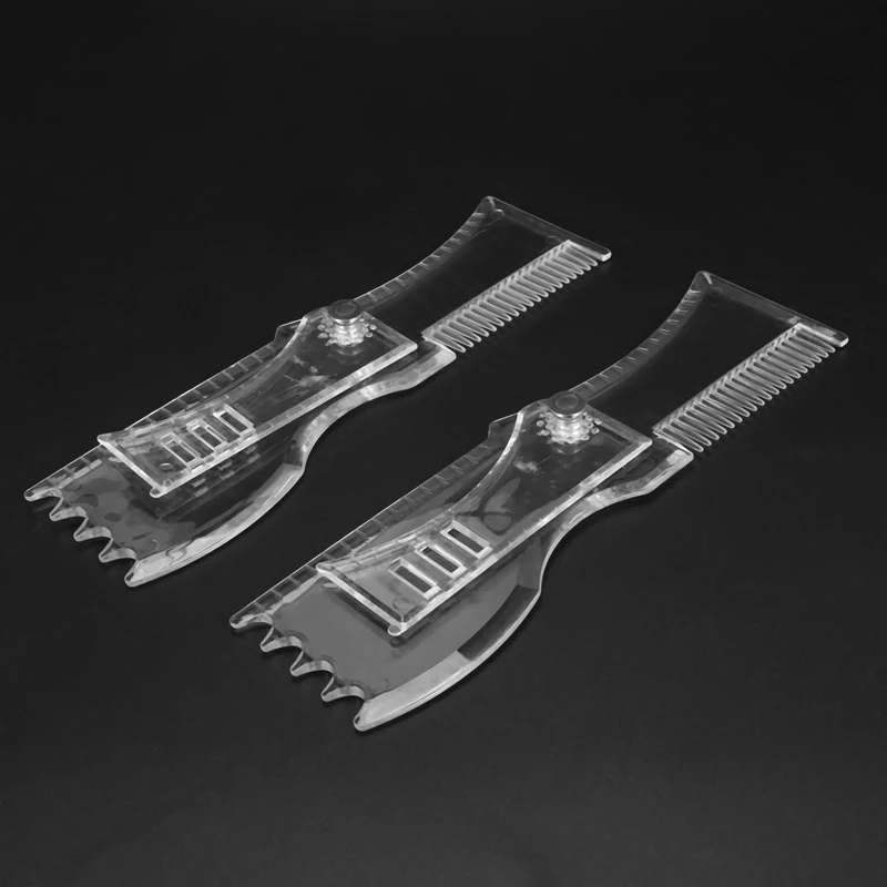 

2Pcs Beard Trimming Shaper Rotating Men Beard Shaping Styling Template Comb