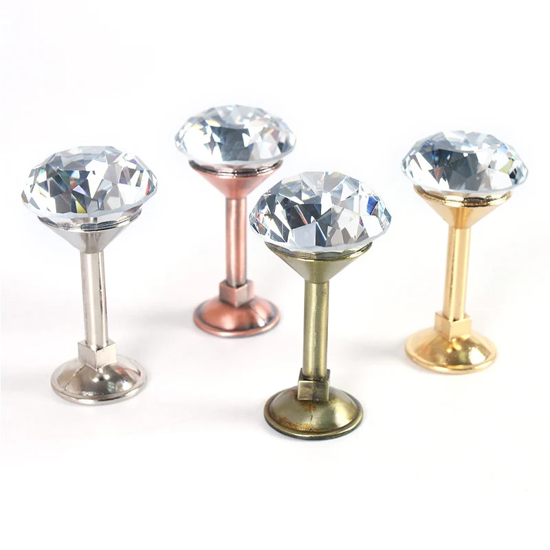 

New Style Small Wine Glass Curtain Hook Zinc Alloy Metal Crystal Hook Bedroom Wall Holder Curtain Accessories Home Decorations