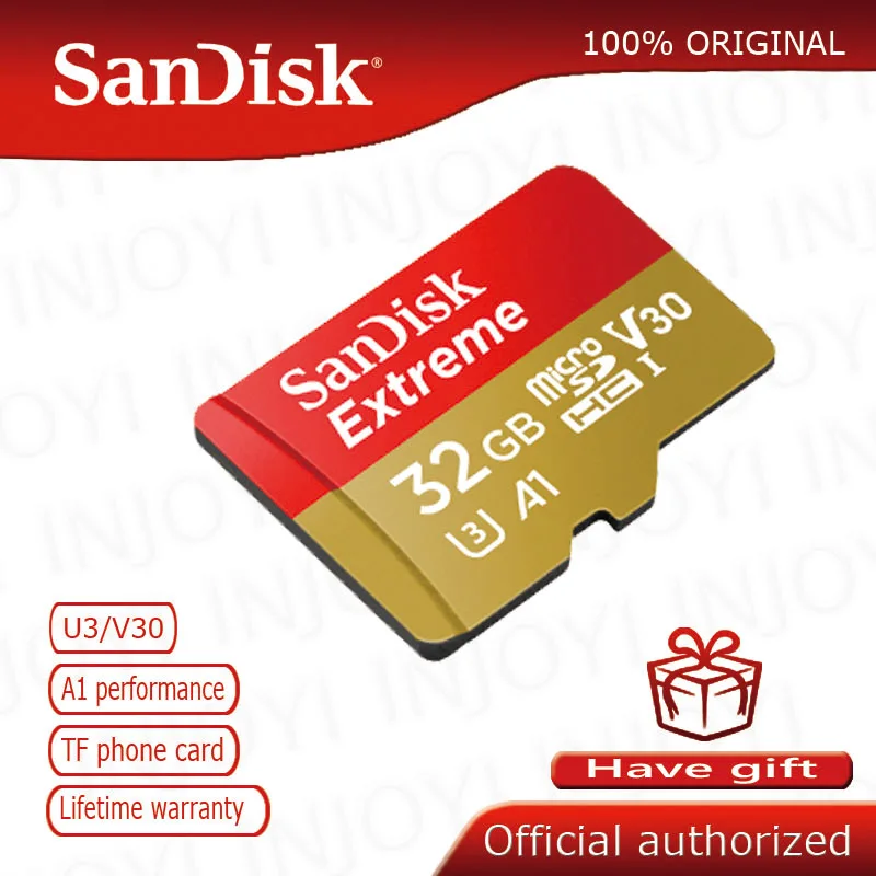 SanDisk Extreme micro SD карта 64 Гб microsd класс 10 U3 90 Мб/с Карта памяти 32 Гб TF карта cartao de memoria