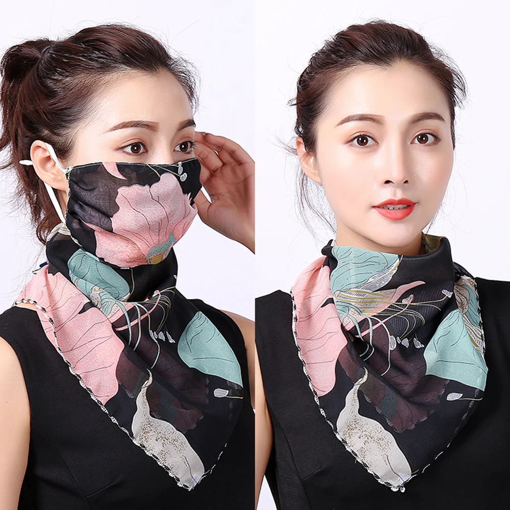 Женская маска для рта легкая лица защиты от солнца уличные маски верховой езды