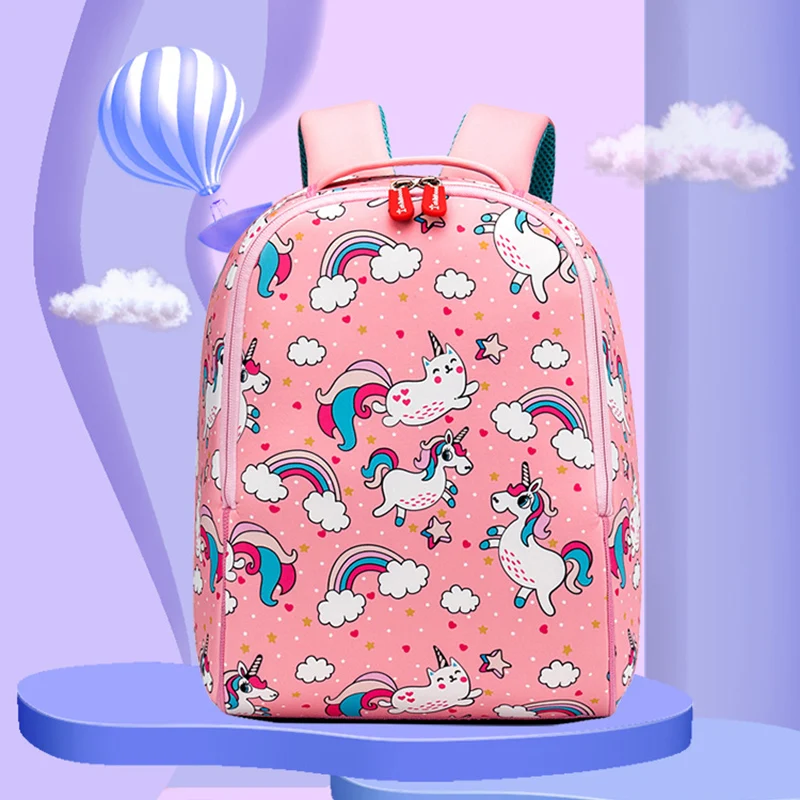 Детский Школьный рюкзак 3D мультяшный Радужный Единорог детский для маленьких