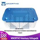 Стерилизационная коробка для ортопедического оборудования, Паровая стерилизация при высоких температурах и высоком давлении, алюминиевый сплав