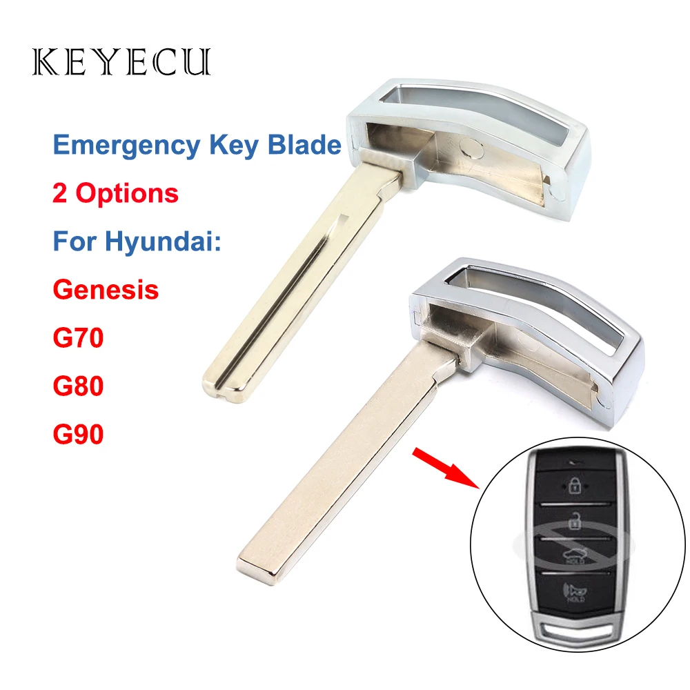 Keyecu для hyundai Genesis G70 G80 G90 2017 2018 аварийный вставной ключ полотно дистанционного