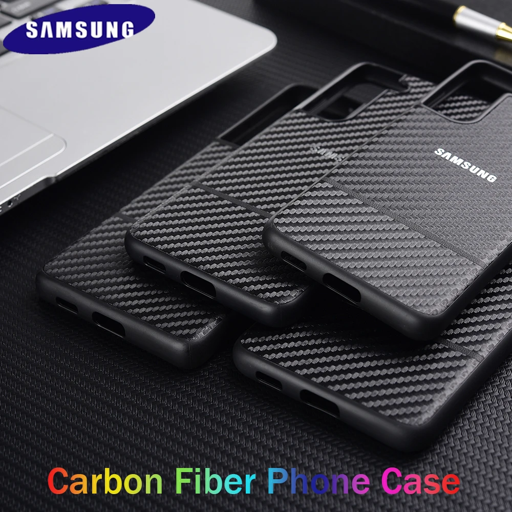 

Оригинальный чехол из углеродного волокна S21 FE для телефона Samsung Galaxy S21 Ultra/Plus, ультратонкий противоударный деловой чехол для Galaxy S21 + S 21, чехол