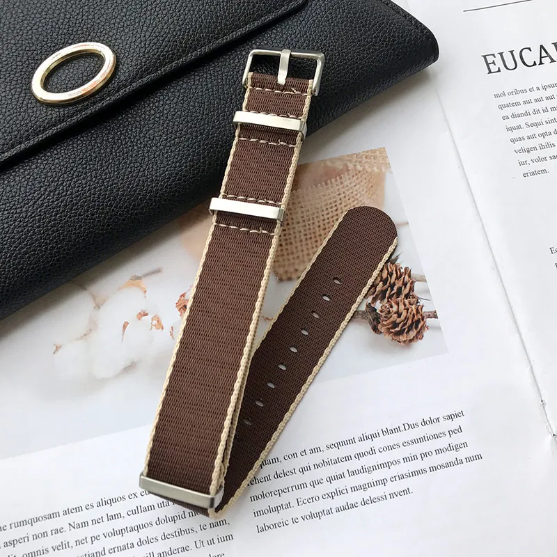 9 Универсальный дизайн высокое качество Джеймс Бонд цвет ремень безопасности Nato ремень 20 мм 22 мм ремешок подходит для Omega - Цвет ремешка: 9