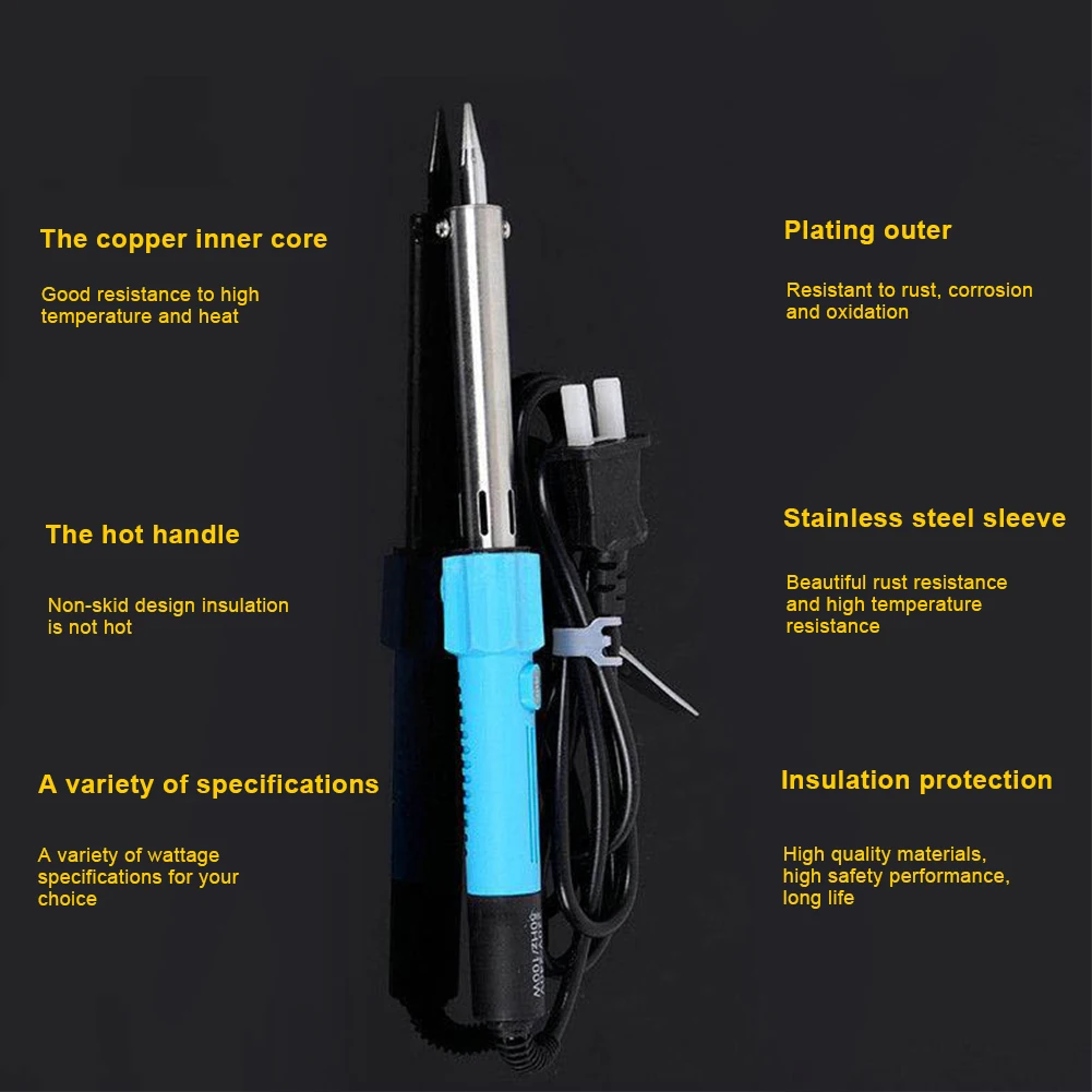 

Electric Soldering Iron External Heated Hand Solder Tool Curved With Light 50/80W Mini Handle Heat Pencil Welding Repair Tools