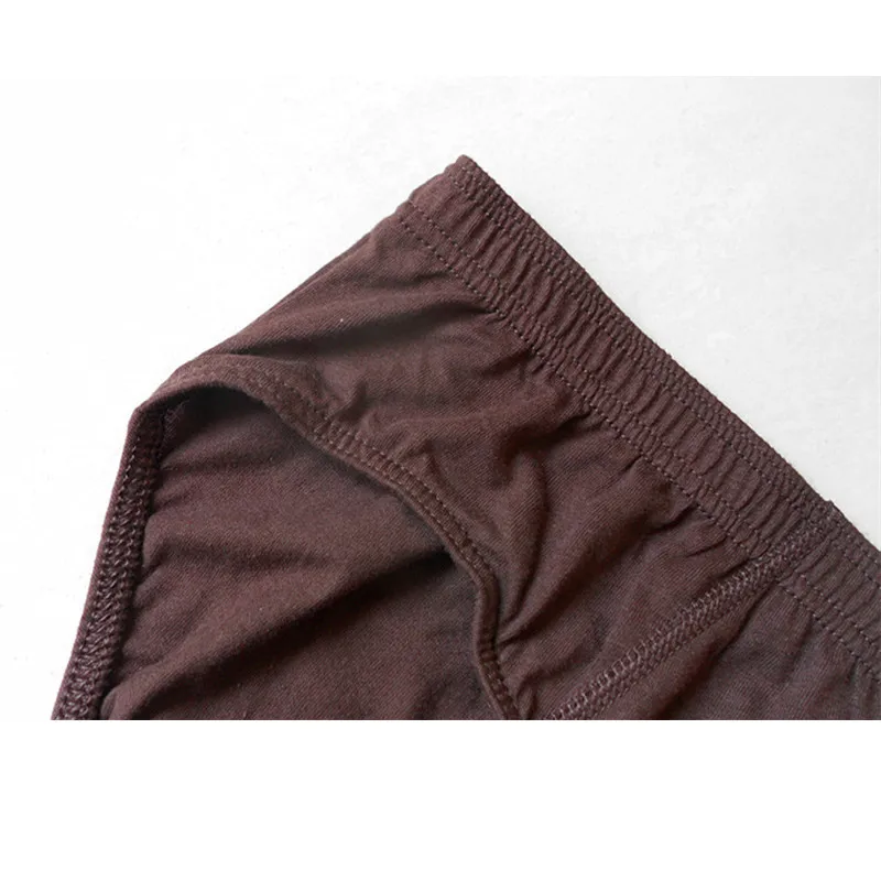 5 Pieces Cotton Briefs Man Underwear Mens Sexy Panties Shorts Soft Breathable Underpants 7XL Size Solid Color Black Blue Grey
