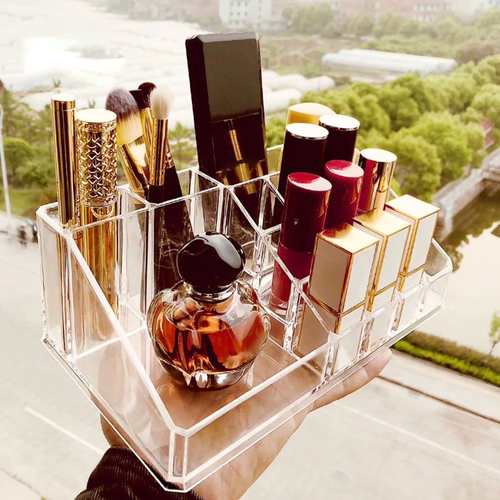 Коробка для хранения косметики держатель кистей макияжа органайзер губной