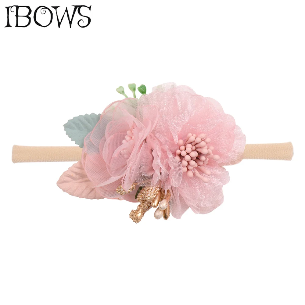 Модное платье с цветочным рисунком цветочный ободок для новорождённого ребенка