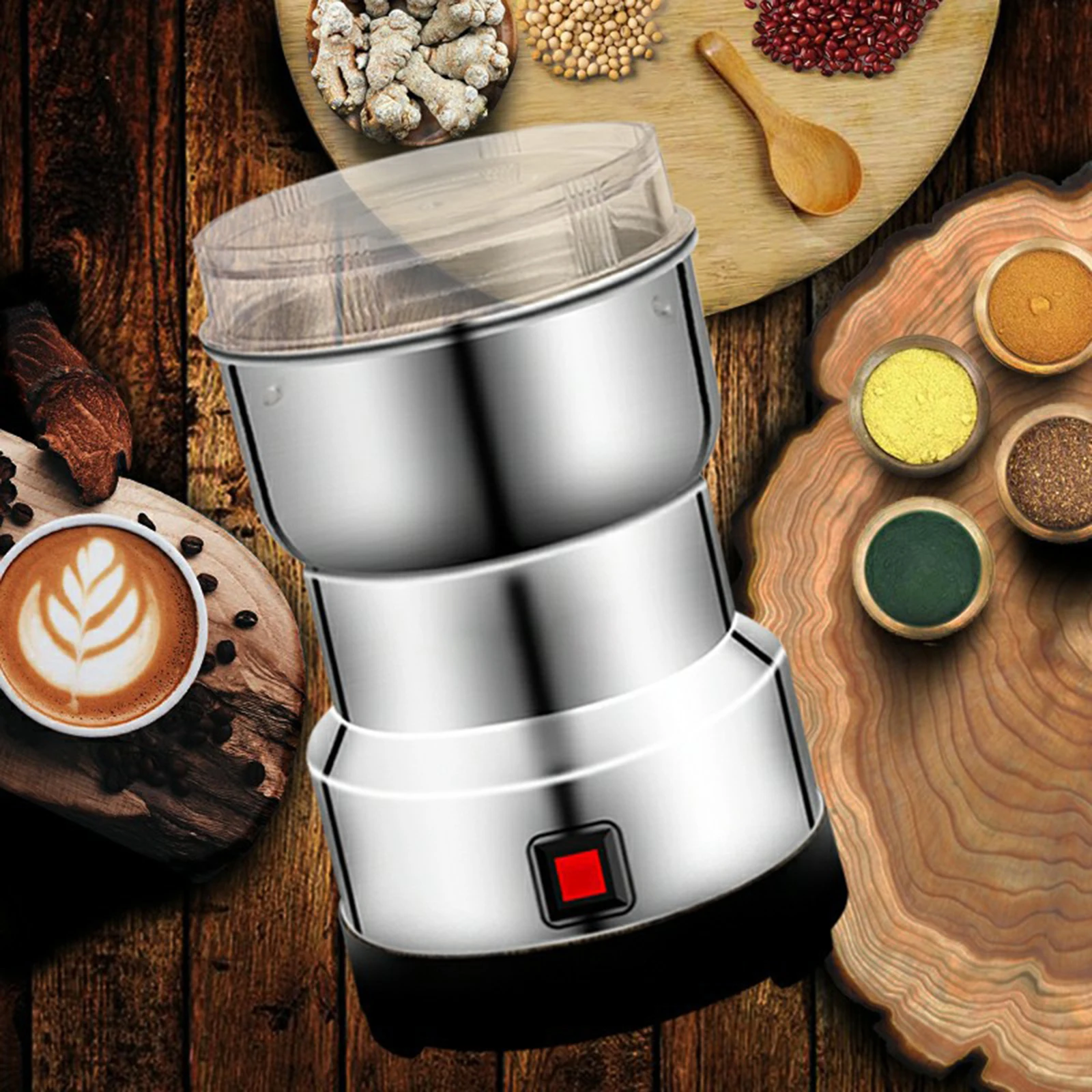 

Electric Coffee Grinder, Coffee and Spice Grinder, Automatic Coffee Grinder, Compact Stainless Steel Coffee Grinder