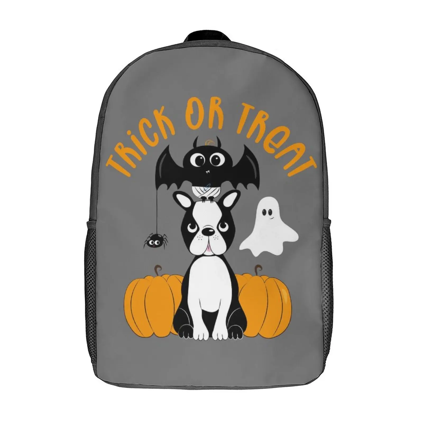 

На Хэллоуин с надписью Trick Or Treat рюкзаки, стильные Полиэстеровые легкие сумки для подростков