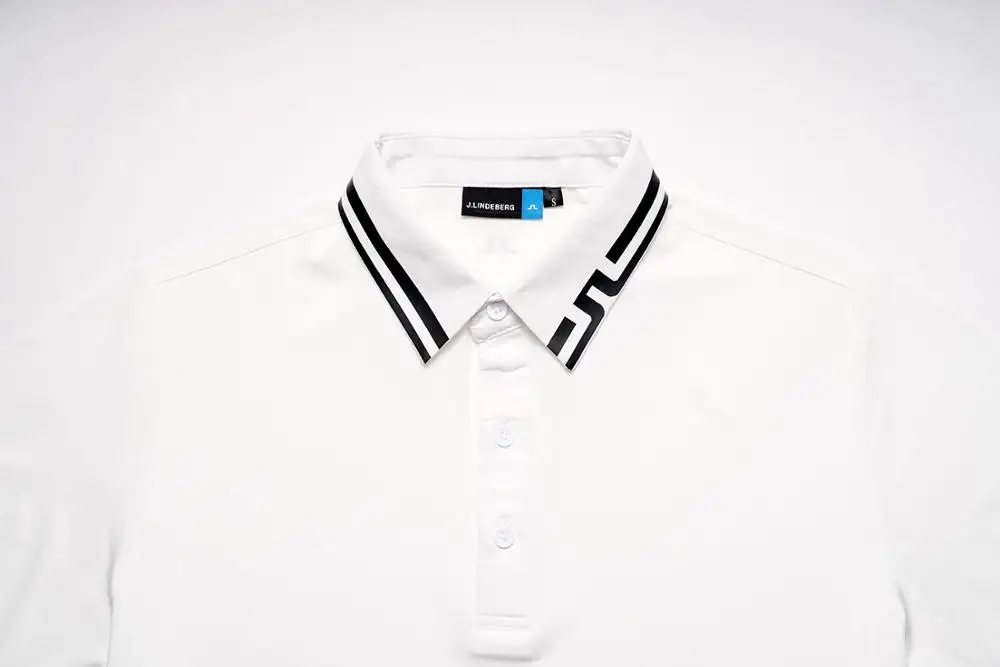 Новинка JL Golf Весна/Лето Футболка Поло рубашка для гольфа однотонная мягкая