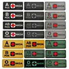 LIBERWOOD крови Тип NKDA Красный Крест патч A + B + O + AB + POS положительный патч медицинская MED армейская нашивка значок светятся в темноте