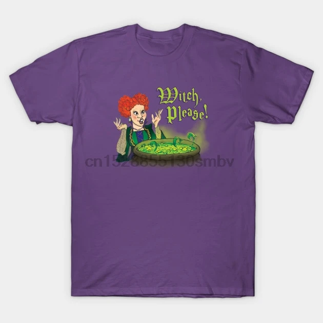 

Men tshirt Witch Please! Hocus Pocus T Shirt women T-Shirt tees top